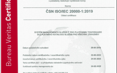 Certifikát ISO 27001