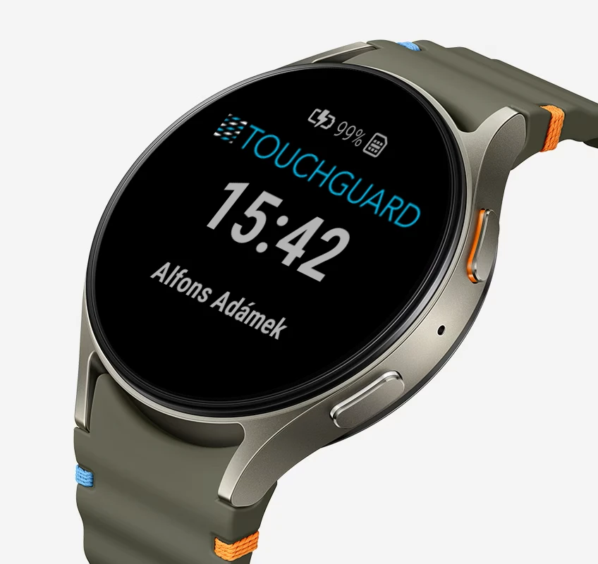 Applicazione TOUCHGUARD WATCH su Samsung Watch Applicazione TOUCHGUARD WATCH su Samsung Watch
